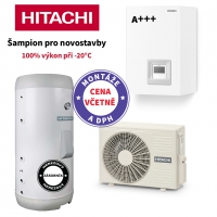 HITACHI pro topení 8 kW + externí zásobník