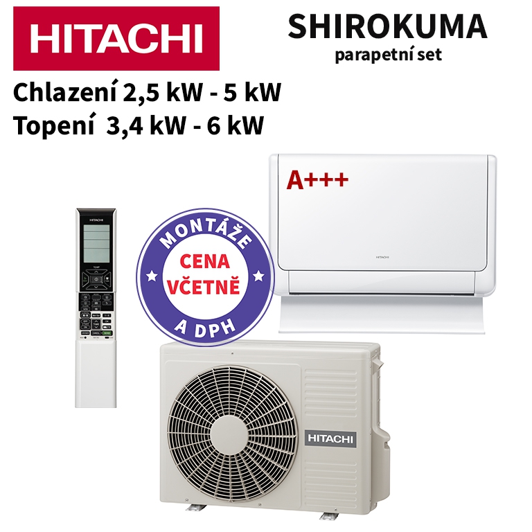 Shirokuma - parapetní 2,5 kW / 3,4 kW